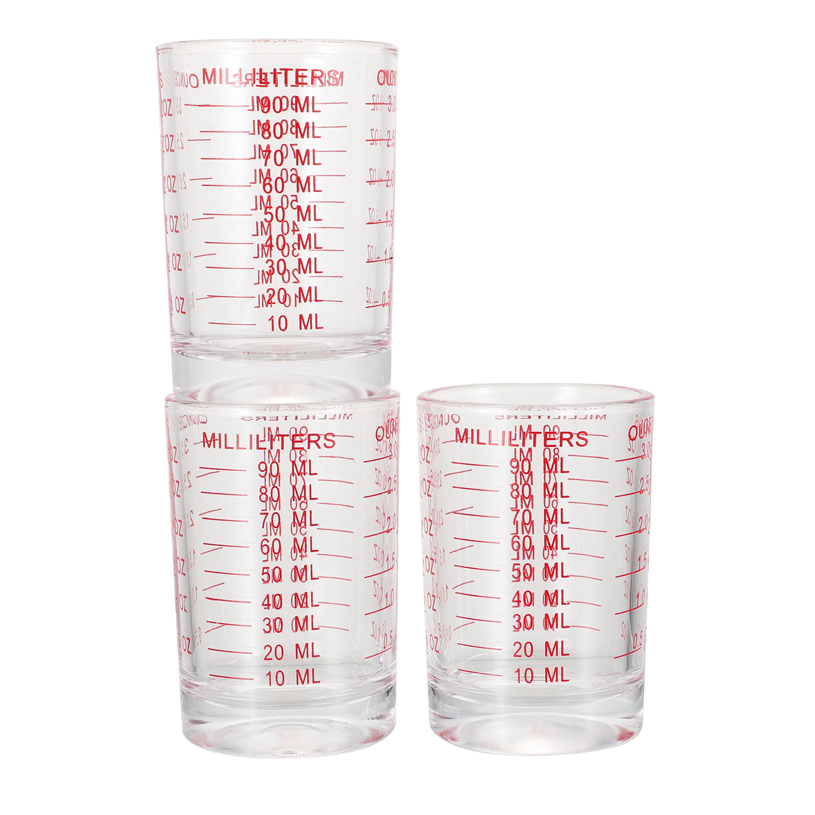 3Pcs Glass Measuring Cups Set  - огляд і ціна Home Cooking In