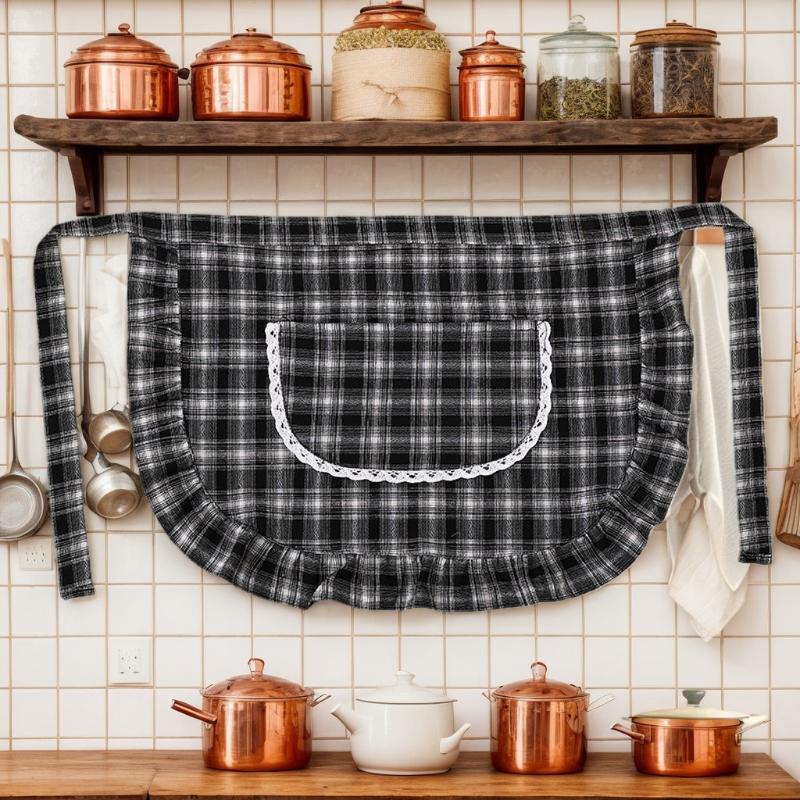 Apron Square Check Half Waist  - огляд і ціна Home Cooking Service